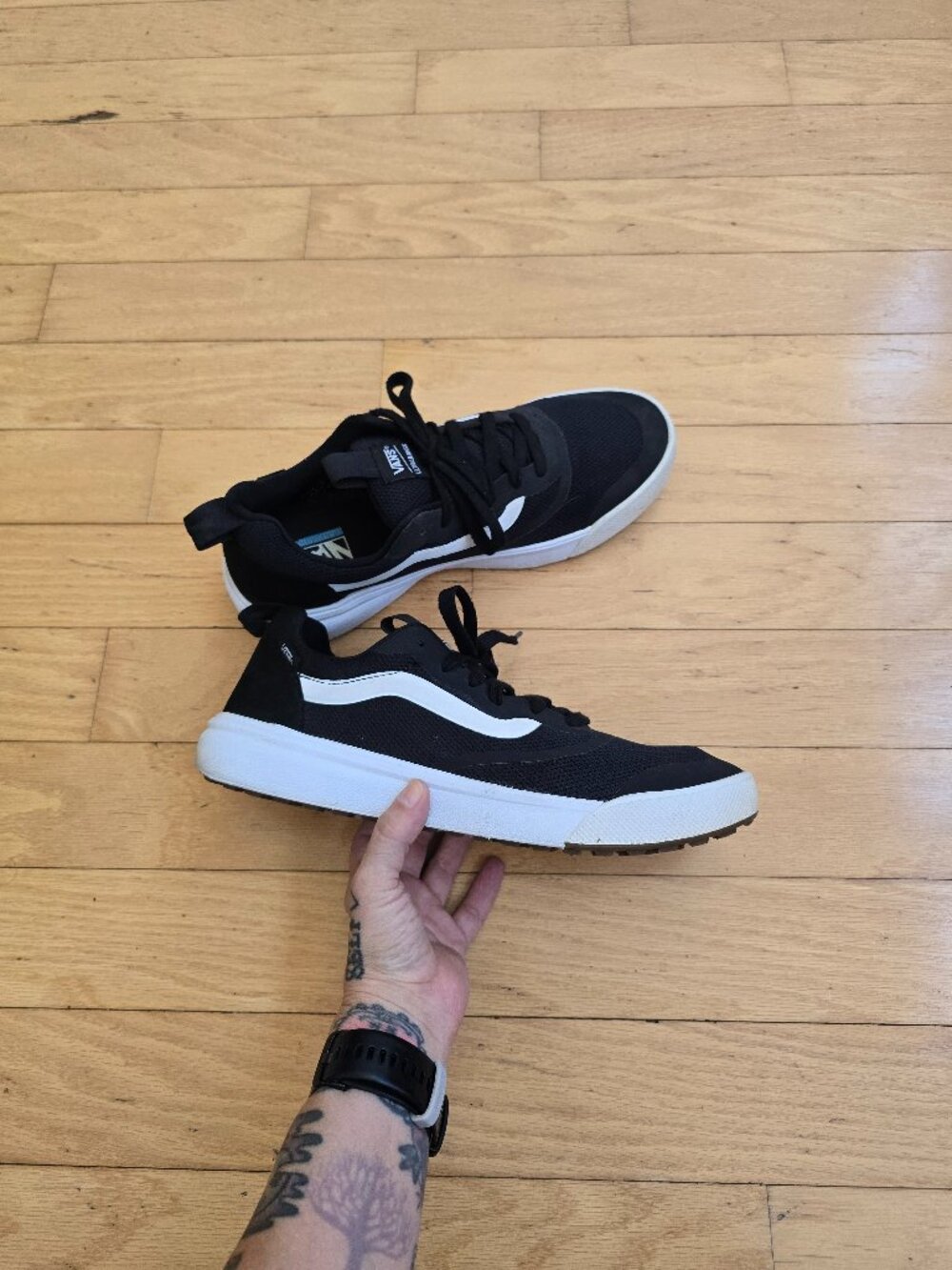 Vans | UltraRange Rapidweld Black Sporty Skateboarding Sneakers | MENS 11.5